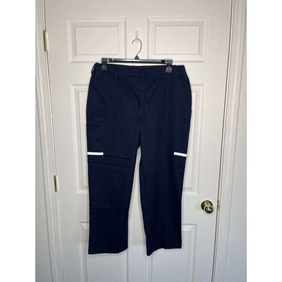 FedEx Work Pants 16x31 Navy Blue Reflective Stan Hermon - Picture 1 of 3